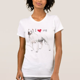 T-shirt J'aime mon Dogo Argentino