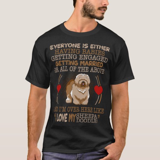 T-shirt J'Aime Mon Don Cheepadoodle Pet Amateurs (Devant)