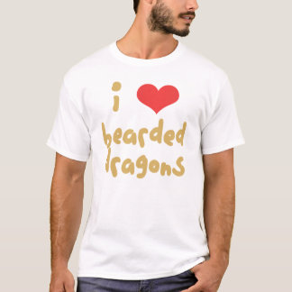 T-shirt J'aime mon dragon barbu