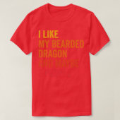 T-shirt J'Aime Mon Dragon Passionné Peut-Être 3 Personnes (Design devant)