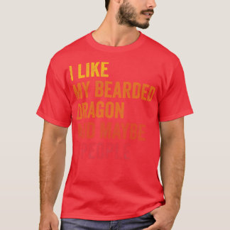 T-shirt J'Aime Mon Dragon Passionné Peut-Être 3 Personnes