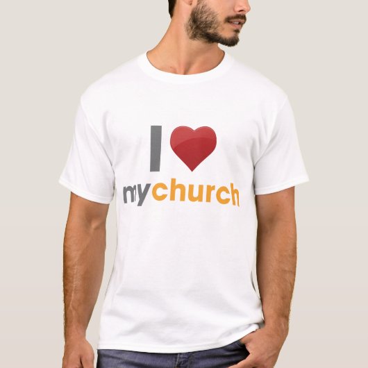 T-shirt J'aime mon église (Devant)