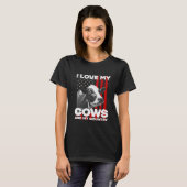 T-shirt J'aime mon élevage de vaches (Devant entier)