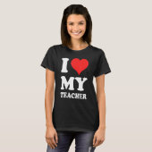T-shirt J'aime mon enseignant (Devant entier)