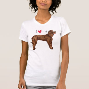 T-shirt J'aime mon épagneul d'eau irlandaise