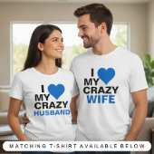 T-shirt J'aime mon épouse folle