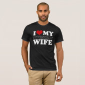 T-shirt j'aime mon épouse impressionnante (Devant entier)