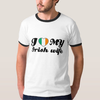 T-shirt J'aime mon épouse irlandaise