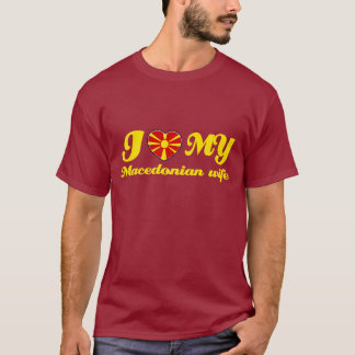T-shirt J'aime mon épouse macédonienne