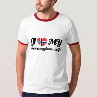 T-shirt J'aime mon épouse norvégienne