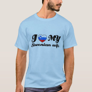 T-shirt J'aime mon épouse slovène