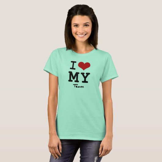 T-shirt J'Aime Mon Équipe (Devant entier)