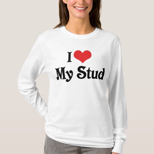 T-shirt J'aime mon étalon (Devant)