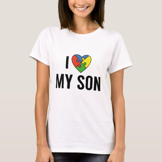T-shirt J'Aime Mon Fils (Devant)