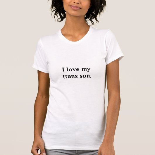 T-shirt J'Aime Mon Fils Trans (Devant)
