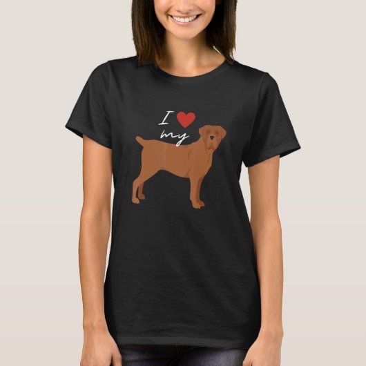 T-shirt J'Aime Mon Foyer Canne Corso Chien (Devant)