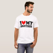 T-shirt j'aime mon frère (Devant entier)