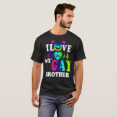 T-shirt J'aime mon frère gay LGBT (Devant entier)