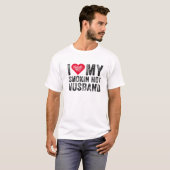 T-shirt J'Aime Mon Fumage Mariage Chaud Mari Funny Vinta (Devant entier)