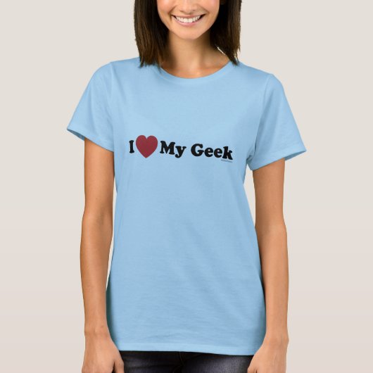 T-shirt J'aime mon geek (Devant)