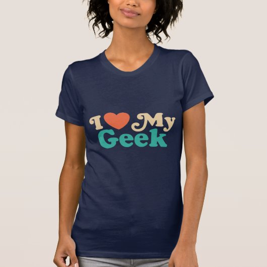 T-shirt J'aime mon Geek (Devant)