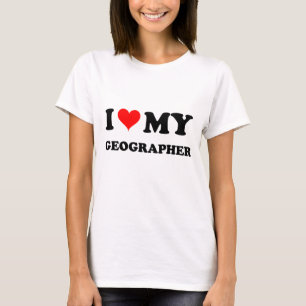T-shirt J'aime mon géographe