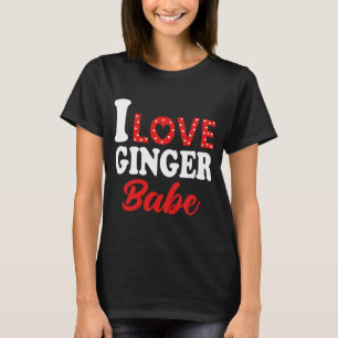 T-shirt J'Aime Mon Ginger Babe Redhead