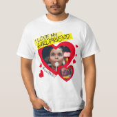 T-shirt J'aime mon Girami rouge photo texte y2k (Devant)