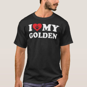 T-shirt J'Aime Mon Golden J'Aime Mon Golden Golden Retriev
