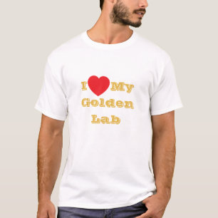 T-shirt J'aime mon Golden Lab