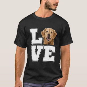 T-shirt J'aime mon Golden Retriever Amoureux de les chiens