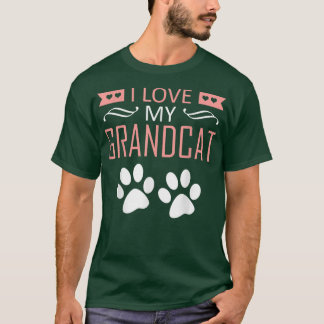 T-shirt J'aime mon grand-chat - Amoureux des chats grand-p