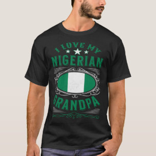 T-shirt J'aime mon grand-père nigérian