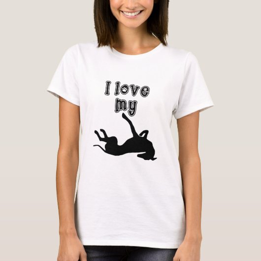 T-shirt J'Aime Mon Greyhound (Devant)