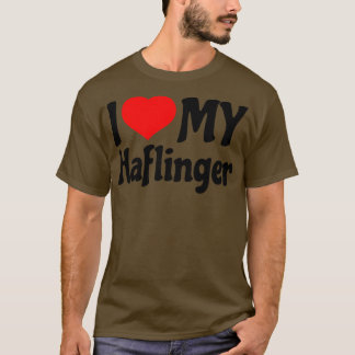 T-shirt J'aime mon Haflinger Horse