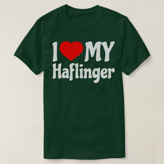 T-shirt J'aime mon Haflinger Horse 1 (Design devant)