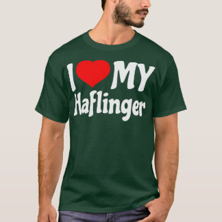 T-shirt J'aime mon Haflinger Horse 1