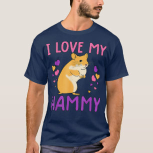 T-shirt j'aime mon hammy t shirt drôle j'aime mon hamster