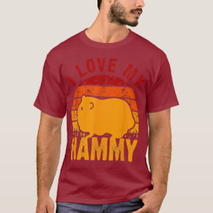 T-shirt j'aime mon hammy t shirt drôle j'aime mon hamster