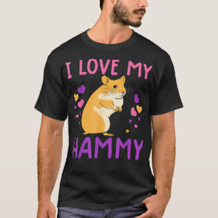T-shirt j'aime mon hammy t shirt drôle j'aime mon hamster