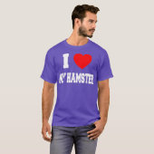T-shirt J'aime mon hamster (Devant entier)