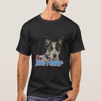 T-shirt J'Aime Mon Heeler Bleu