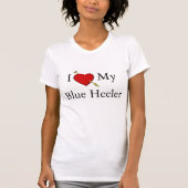 T-shirt J'Aime Mon Heeler Bleu (Devant)