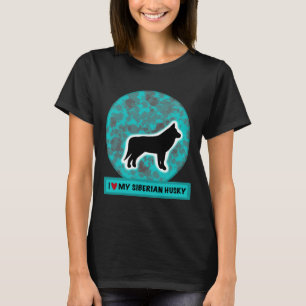 T-shirt J'Aime Mon Husky Sibérien