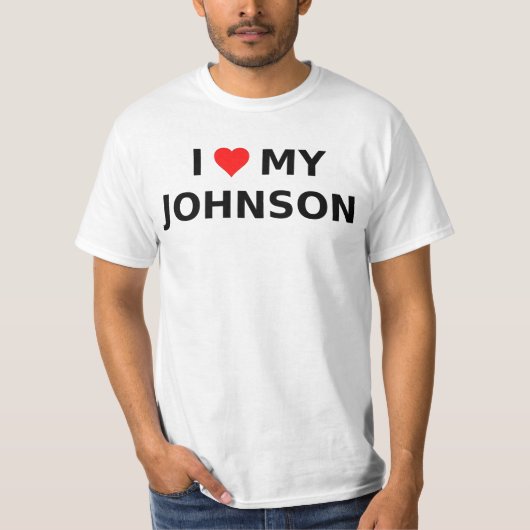 T-shirt J'aime mon Johnson (Devant)