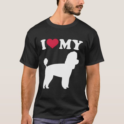 T-shirt J'Aime Mon Jouet Poodle (Devant)