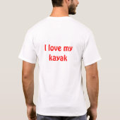 T-shirt J'aime mon kayak (Dos)