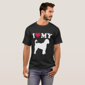 T-shirt J'Aime Mon Labradoodle (Devant entier)