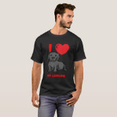T-shirt J'aime mon Labrador 3 (Devant entier)