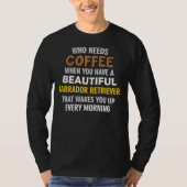 T-shirt J'Aime Mon Labrador Retriever Plus Que Mon Café (Devant)